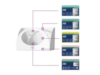 Dispenser TORK W8 Torkduk small pack vit