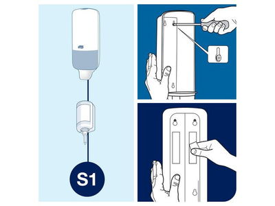 Dispenser TORK S1 Tvål vit