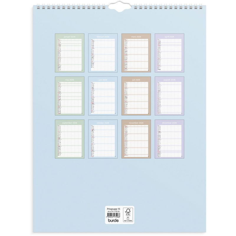 Familjekalendern Praktisk 2026