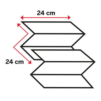 Pappershandduk Katrin Z-Vikt M Plus 2-lg 240x240mm, 2400/fp
