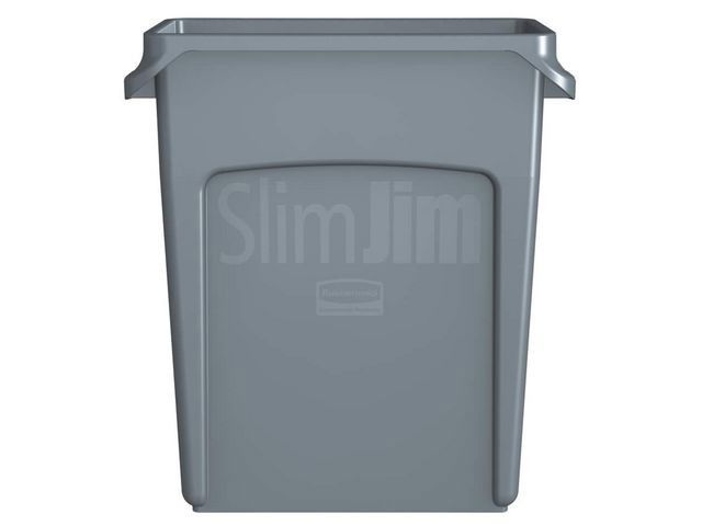 Papperskorg Slim Jim 60L grå