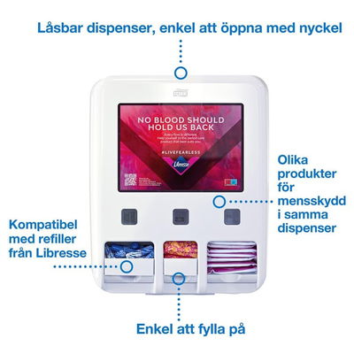 Dispenser Tork Libresse Period Care Vit