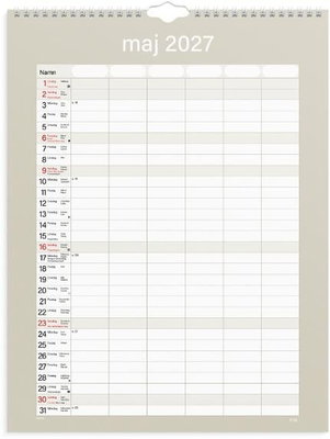 Väggkalender Burde 1759 Familjekalender Praktisk 2027