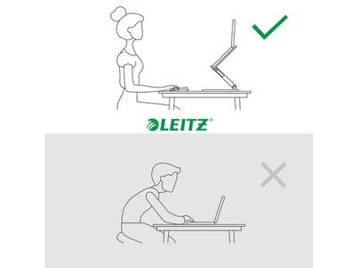 Laptopstativ LEITZ Ergo justerbart vit