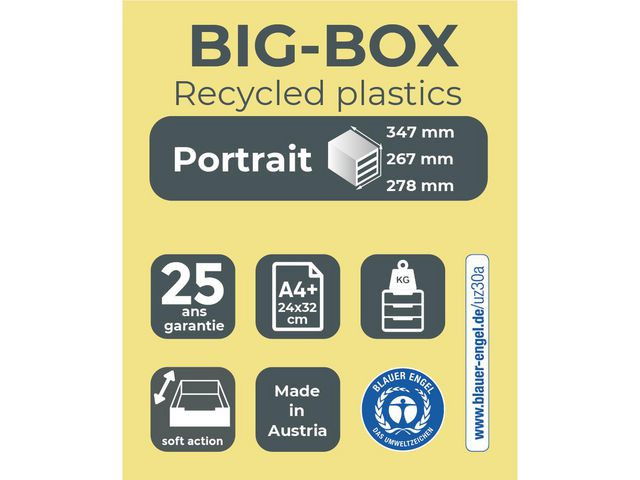 Blankettbox EXACOMPTA BIGBOX 4 låd svart