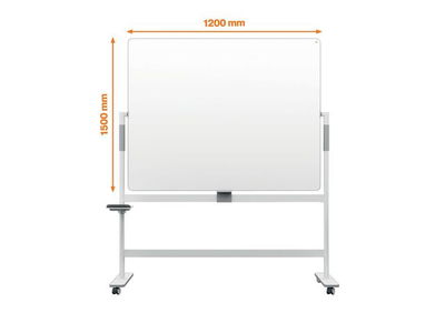 Whiteboard NOBO MoveMeet dubbelsidig, 150x120 cm