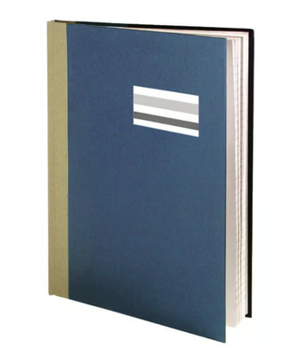 Skrivbok 96 sidor Blå A5 70g