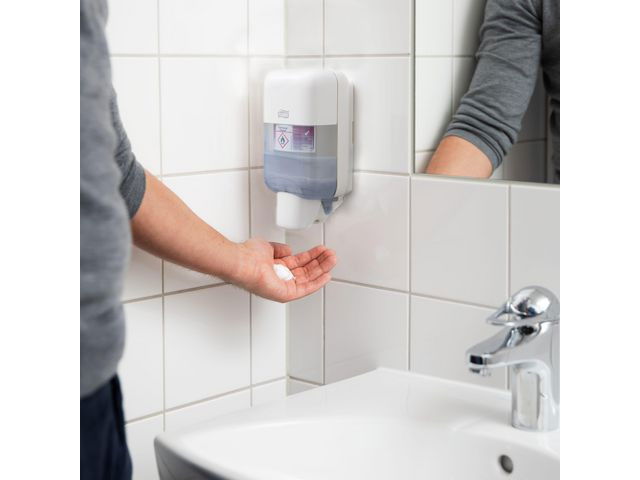 Dispenser TORK S5 tvål/handspr Mini vit