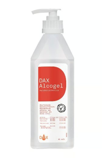 Handdesinfektion DAX Alcogel 85 Pump 600ml