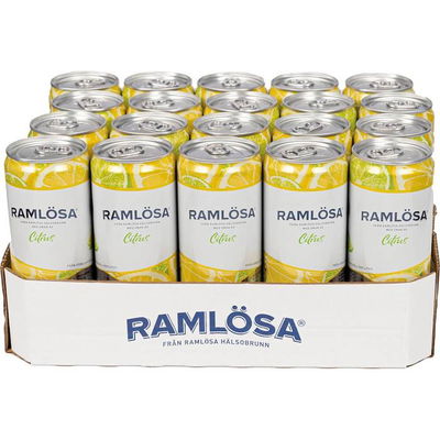 Ramlösa Citrus Burk 33cl inkl pant, 20 st/fp
