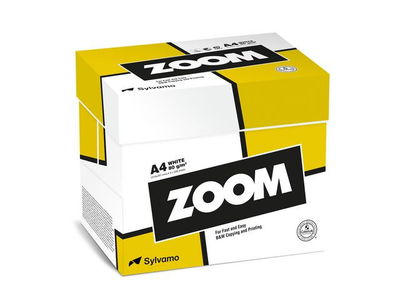 Kopieringspapper Zoom A4 80g Hålat, 5x500/krt