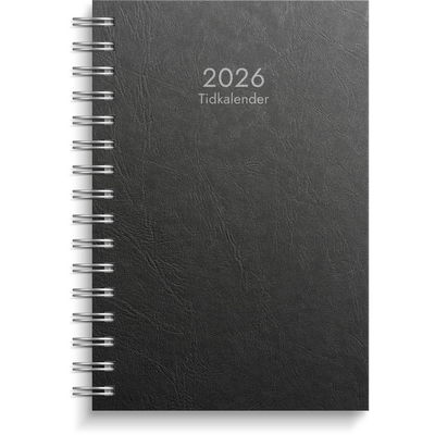 Tidkalender 2026 svart
