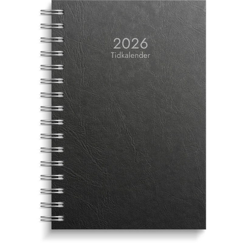 Tidkalender 2026 svart