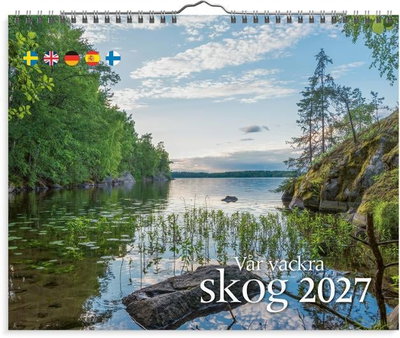 Väggkalender Burde 1735 Vår vackra skog 2027