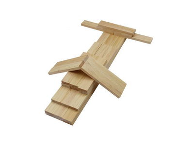 Byggklossar trä 12x2,5x0,8 cm 1000st