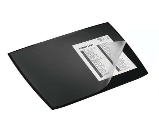 Skrivunderlägg Durable Artwork PP Med Klaff Svart 59x47cm