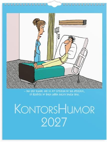 Väggkalender Burde 1707 Kontorshumor 2027