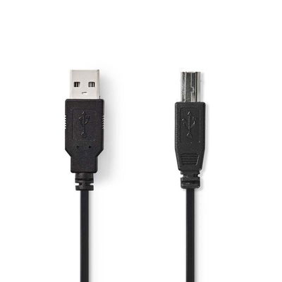 Kabel NEDIS USB 2.0 A-B 5m svart