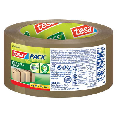 Packtejp TESA PCR PET 50mmx66m brun, 6/fp
