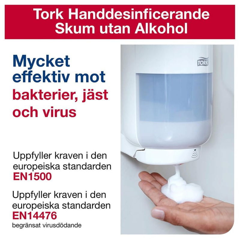 Handdesinfektion Tork Skum Utan Alkohol S4 1L