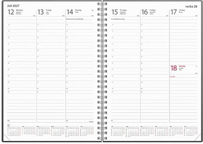 Almanacka Burde 1170 Weekly 2027 A5