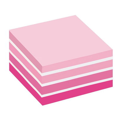Notiskub Post-it Fresh pink 76x76mm, 450 blad