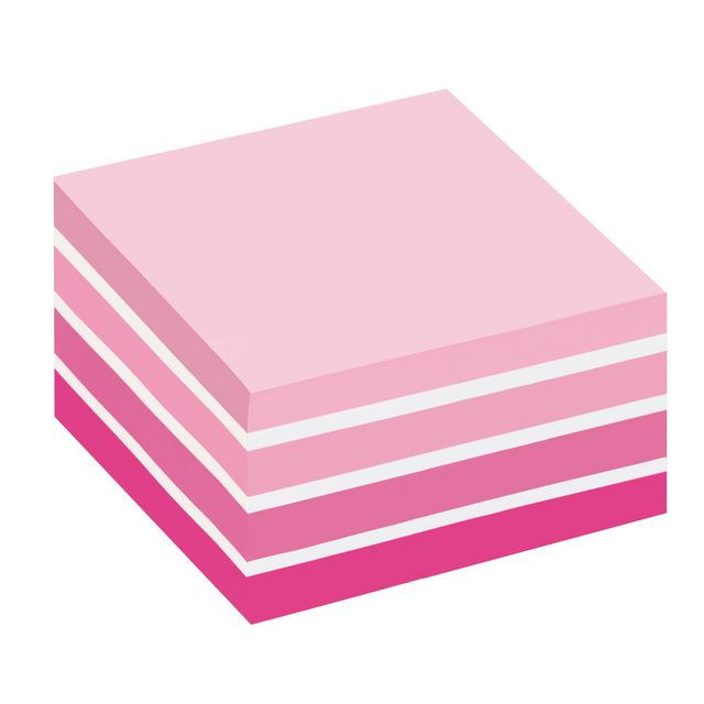Notiskub Post-it Fresh pink 76x76mm, 450 blad