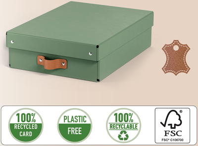 Förvaringslåda Leitz Puro 8L grön, 2/fp