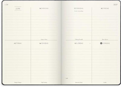 Almanacka Burde 5964 Weekly Deluxe 2027