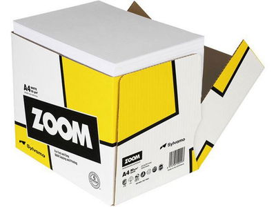 Kopieringspapper ZOOM A4 80g Ohålat Xpressbox, 2500/krt