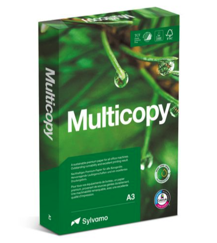 Kopieringspapper MultiCopy A3 90g OHÅLAT, 500/fp