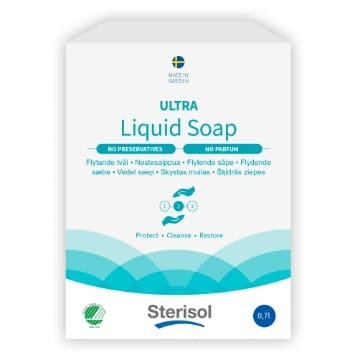 Flytande Tvål Sterisol Ultra oparfymerad 700ml