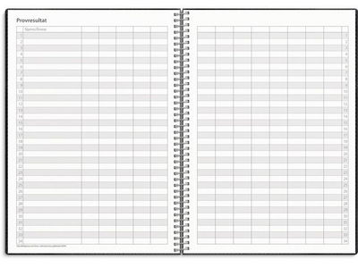 Kalender Study Twist svart A5 25/26