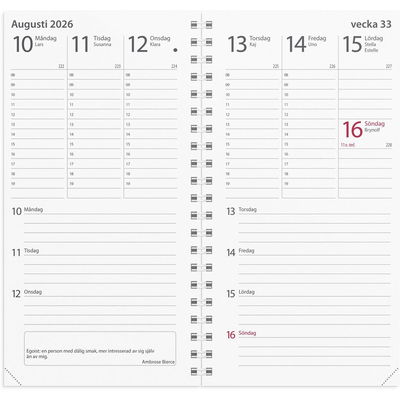 Kalender Minister refill 2026 Kalender Minister refill 2026