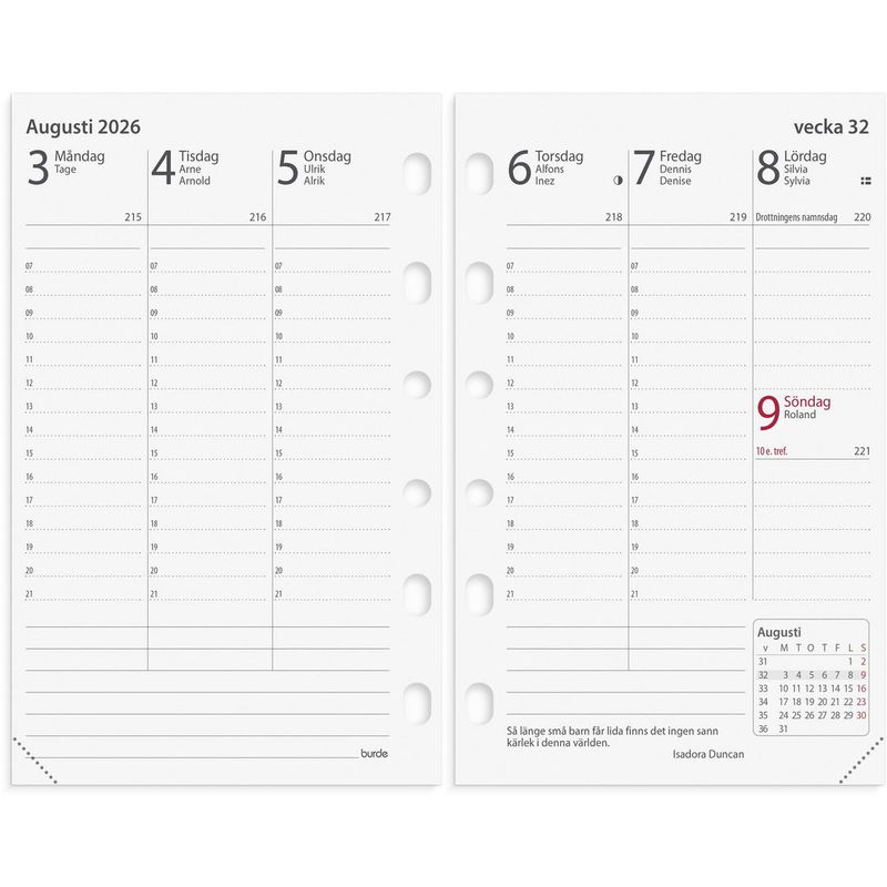 Compact Prestige kalendersats 2026