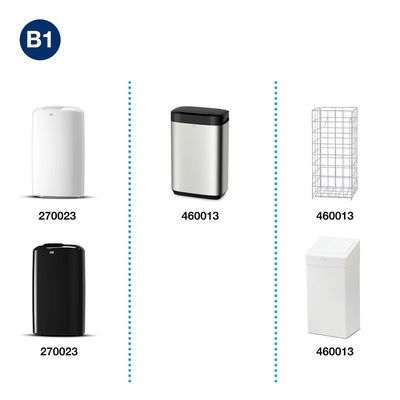 Sopsäck Tork B1 50L Transparent, 25 st/rl