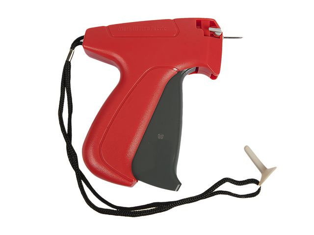 Fästpistol Dennison med fin nål röd