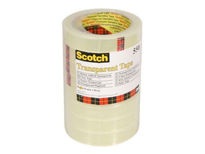 Kontorstejp Scotch 550 19mm x 66m, 8/fp