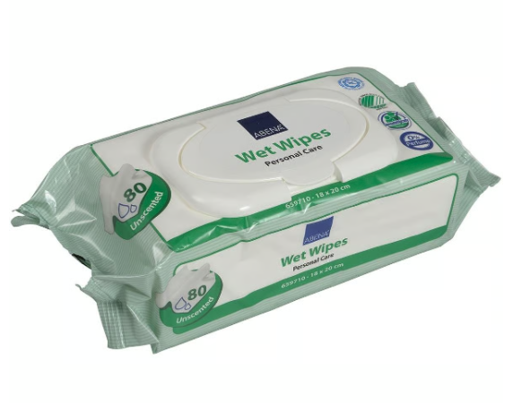 Våtservett Abena Oparfymerad 18x20cm 80/fp