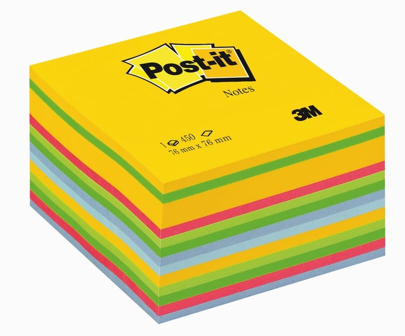 Post-it Notiskub Ultra Rainbow 76x76mm