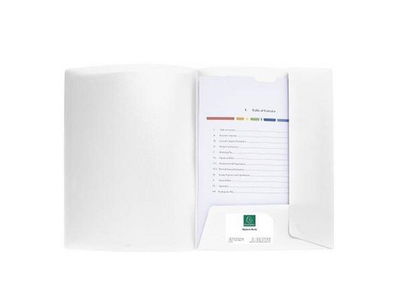 Projektmapp EXACOMPTA PP A4 vit, 10/fp