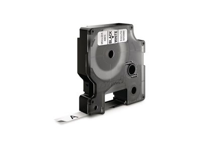 Märkband DYMO D1 9mm svart på vit