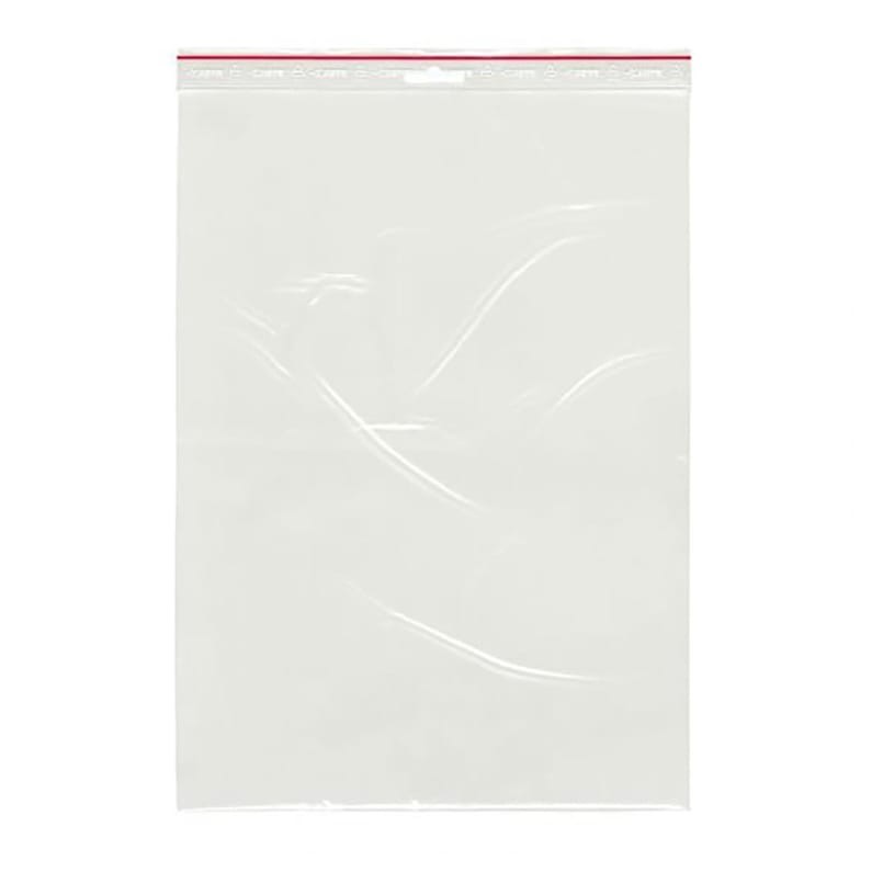 Blixtlåspåse Utan skrivfält 250x350mm, 100st/fp