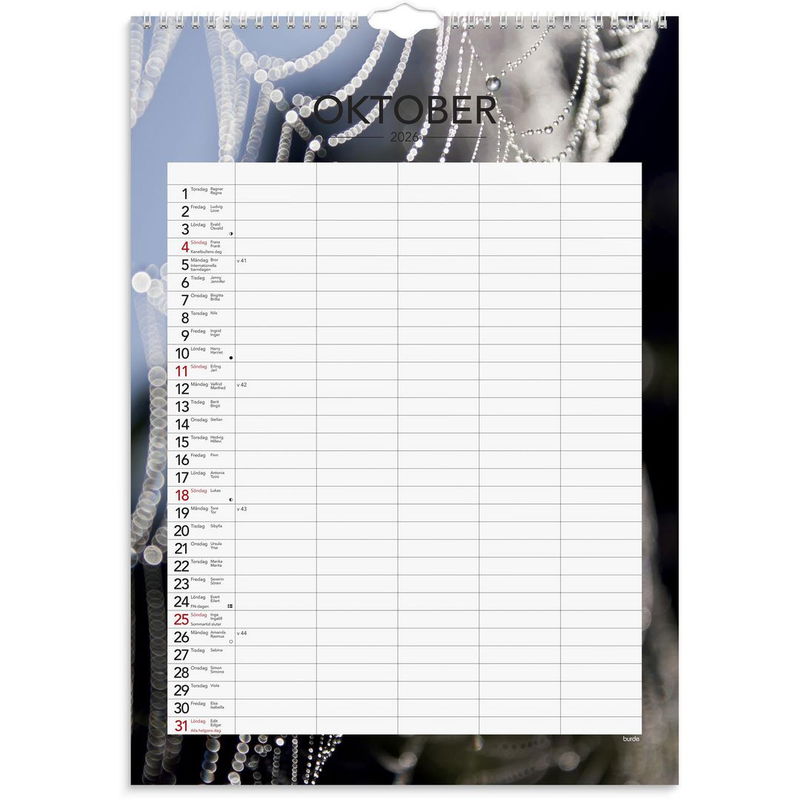 Familjekalender Modern 2026
