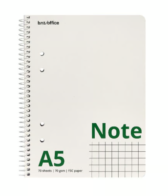 Kollegieblock Rutat 70 Blad A5 70g, 10 st/fp