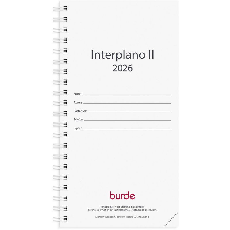 Kalender Interplano II refill 2026