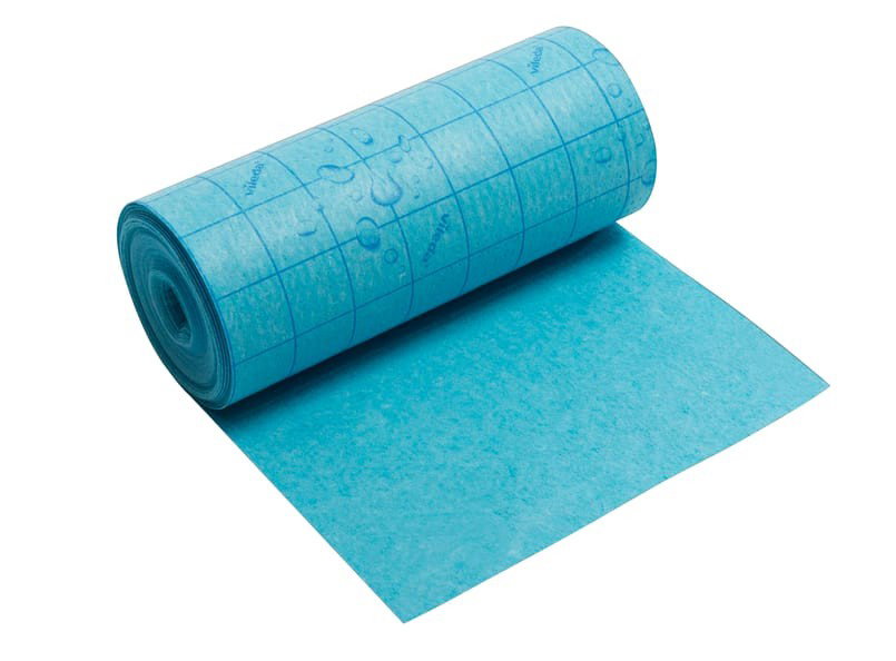 Svampduk Wettex Quick N Dry På Rulle Blå 25cmx10m