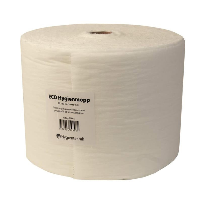 Engångsmopp ECO Hygien, 20x60cm, 100 st/rl