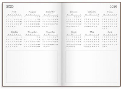 Kalender 25/26 Doodle inbunden