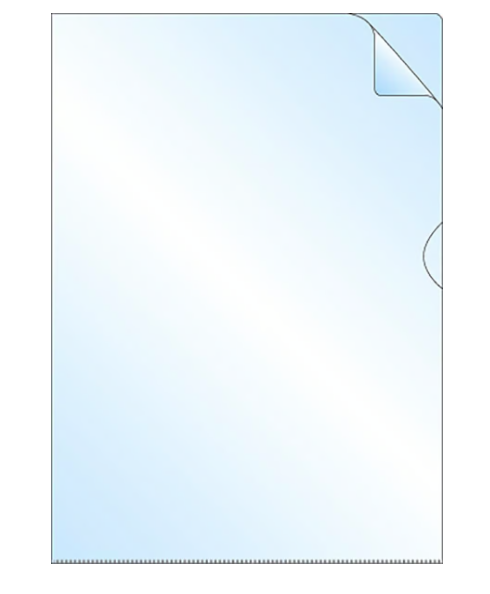 Aktmapp PP 0,09mm klar A4, 100 st/fp